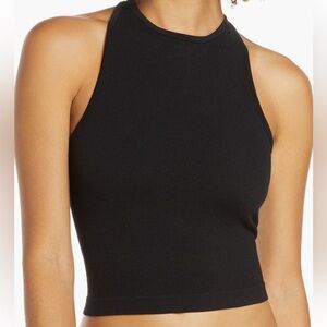 Free People Black Halter Top